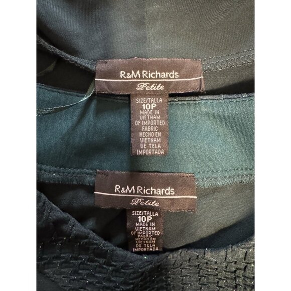 R & M Richards Jacket Dress 10P Pine Green Wedding Party Cruise NEW - Picture 15 of 16